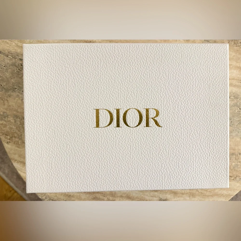 Dior Textured White and Gold Box